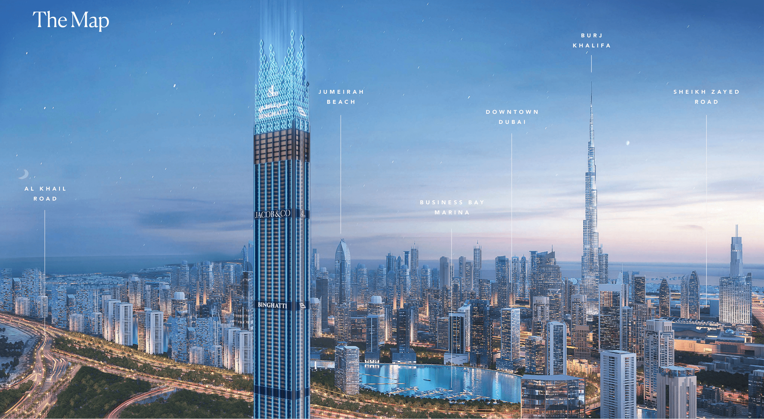 Burj Binghatti Jacob & Co Residences master plan