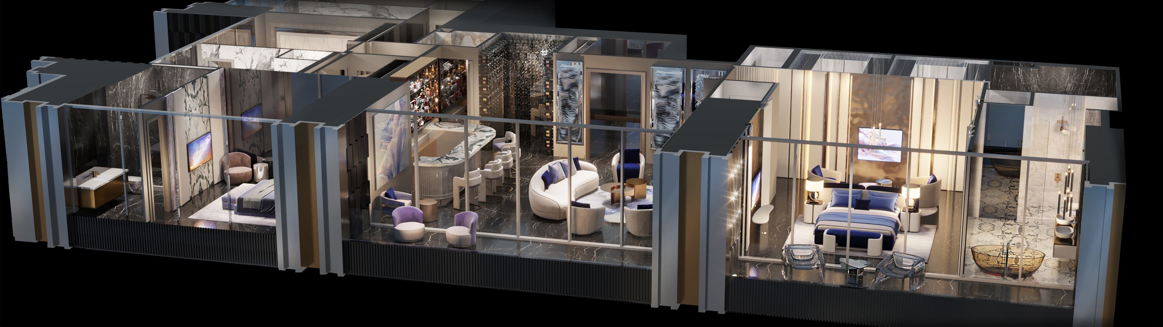 Burj Binghatti Jacob & Co Residences interior 27